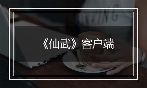 《仙武》客户端
