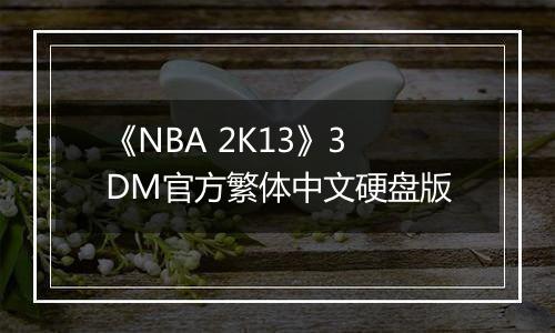 《NBA 2K13》3DM官方繁体中文硬盘版