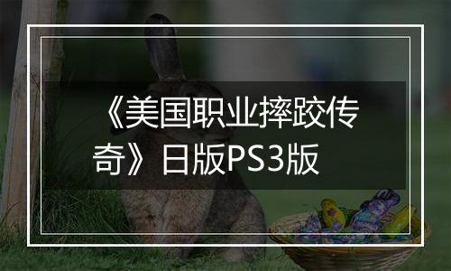《美国职业摔跤传奇》日版PS3版