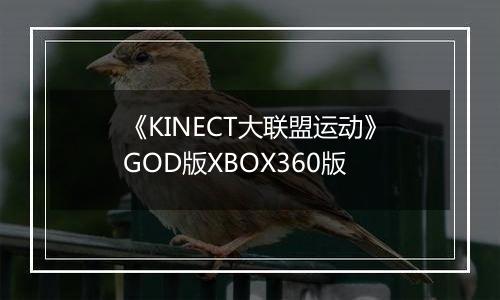 《KINECT大联盟运动》GOD版XBOX360版