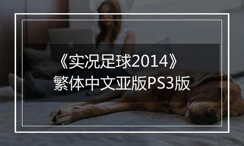 《实况足球2014》繁体中文亚版PS3版