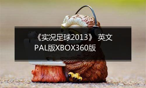 《实况足球2013》 英文PAL版XBOX360版