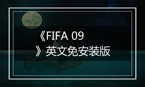 《FIFA 09》英文免安装版
