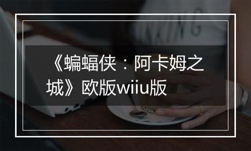 《蝙蝠侠：阿卡姆之城》欧版wiiu版