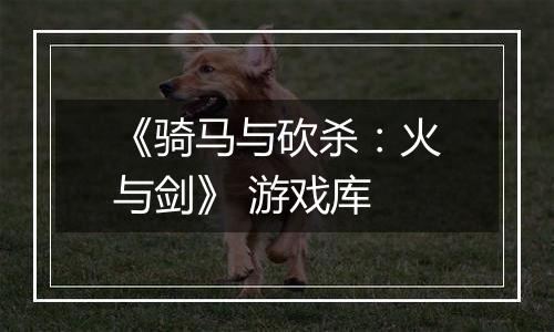 《骑马与砍杀：火与剑》 游戏库