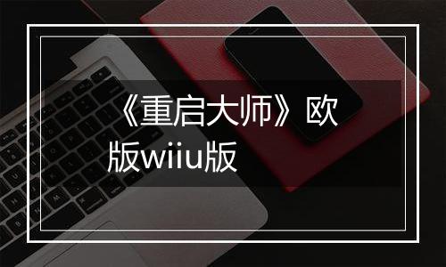《重启大师》欧版wiiu版
