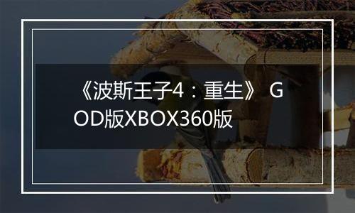 《波斯王子4：重生》 GOD版XBOX360版