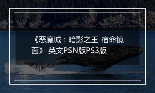 《恶魔城：暗影之王-宿命镜面》 英文PSN版PS3版