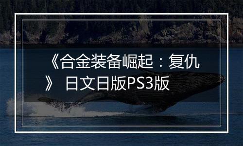 《合金装备崛起：复仇》 日文日版PS3版