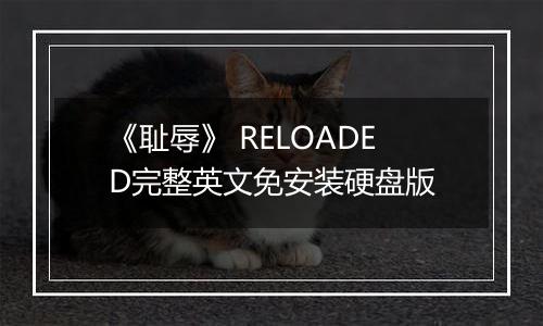 《耻辱》 RELOADED完整英文免安装硬盘版
