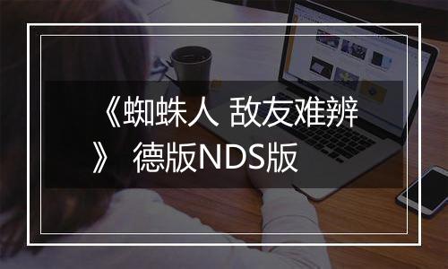 《蜘蛛人 敌友难辨》 德版NDS版