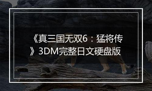 《真三国无双6：猛将传》3DM完整日文硬盘版