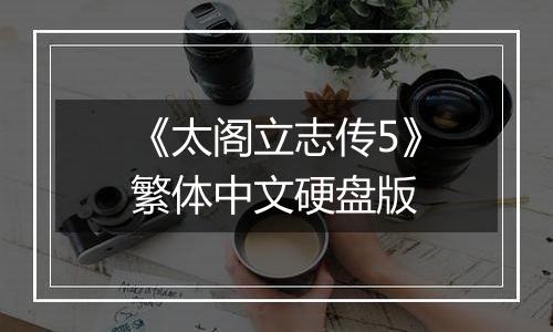 《太阁立志传5》繁体中文硬盘版