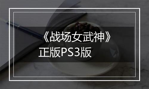 《战场女武神》正版PS3版