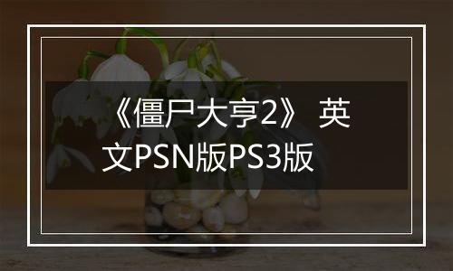 《僵尸大亨2》 英文PSN版PS3版