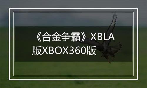 《合金争霸》XBLA版XBOX360版