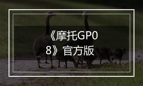 《摩托GP08》官方版
