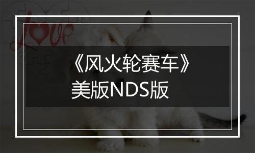 《风火轮赛车》 美版NDS版