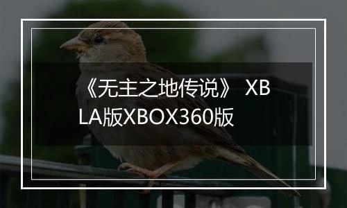 《无主之地传说》 XBLA版XBOX360版