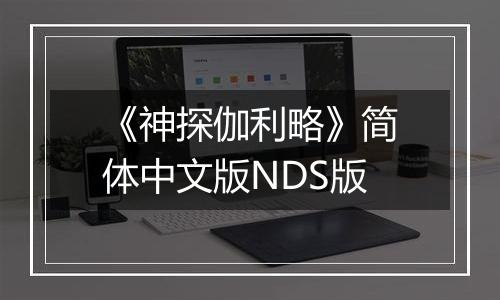《神探伽利略》简体中文版NDS版
