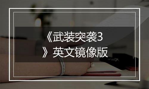 《武装突袭3》英文镜像版