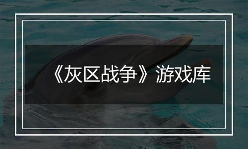 《灰区战争》游戏库