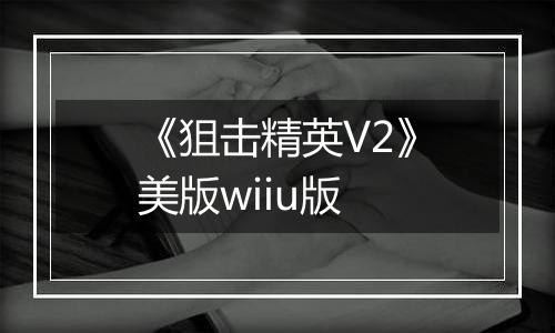《狙击精英V2》美版wiiu版