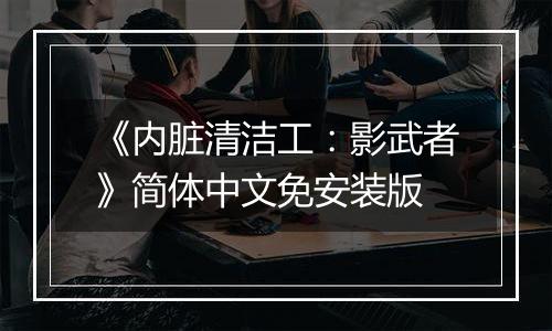 《内脏清洁工：影武者》简体中文免安装版
