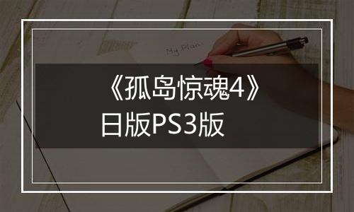 《孤岛惊魂4》日版PS3版