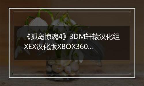 《孤岛惊魂4》3DM轩辕汉化组XEX汉化版XBOX360版