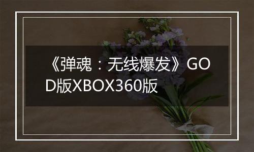 《弹魂：无线爆发》GOD版XBOX360版