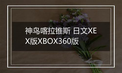 神鸟喀拉锥斯 日文XEX版XBOX360版