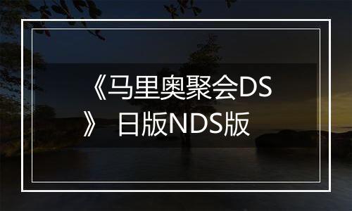 《马里奥聚会DS》 日版NDS版