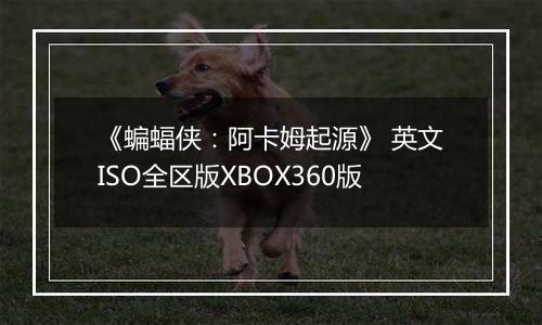 《蝙蝠侠：阿卡姆起源》 英文ISO全区版XBOX360版