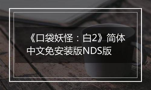 《口袋妖怪：白2》简体中文免安装版NDS版