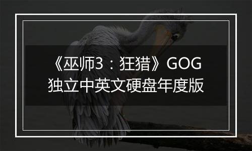 《巫师3：狂猎》GOG独立中英文硬盘年度版