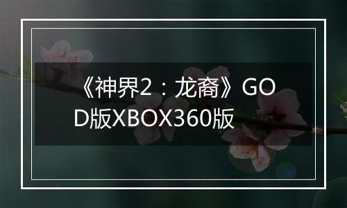 《神界2：龙裔》GOD版XBOX360版
