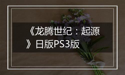 《龙腾世纪：起源》日版PS3版