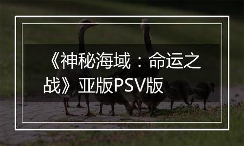 《神秘海域：命运之战》亚版PSV版