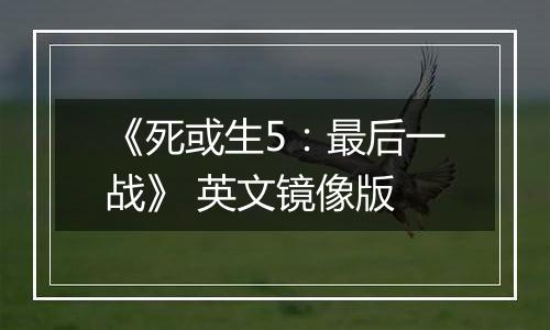 《死或生5：最后一战》 英文镜像版