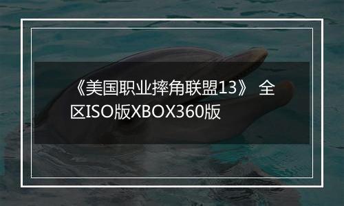 《美国职业摔角联盟13》 全区ISO版XBOX360版