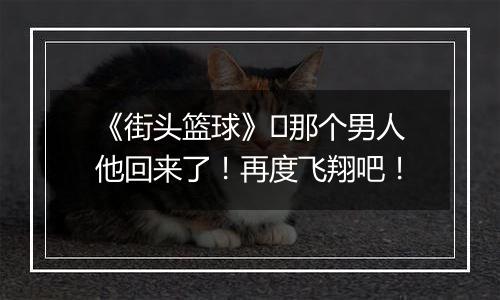 《街头篮球》​那个男人他回来了！再度飞翔吧！