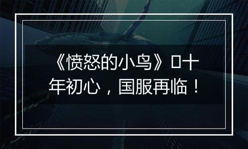 《愤怒的小鸟》​十年初心，国服再临！