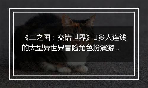 《二之国：交错世界》​多人连线的大型异世界冒险角色扮演游戏