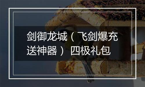 剑御龙城（飞剑爆充送神器） 四极礼包