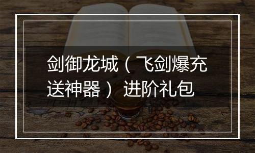 剑御龙城（飞剑爆充送神器） 进阶礼包