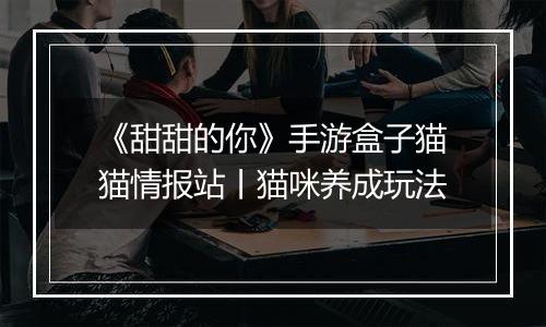 《甜甜的你》手游盒子猫猫情报站丨猫咪养成玩法