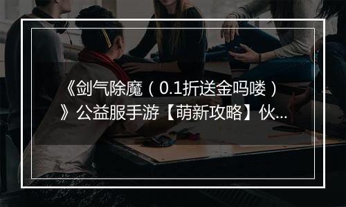 《剑气除魔（0.1折送金吗喽）》公益服手游【萌新攻略】伙伴的选择