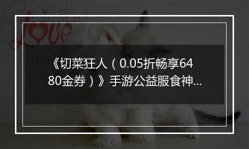 《切菜狂人（0.05折畅享6480金券）》手游公益服食神之塔T0阵容搭配