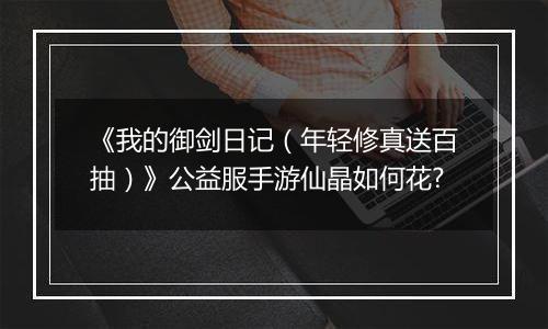 《我的御剑日记（年轻修真送百抽）》公益服手游仙晶如何花?